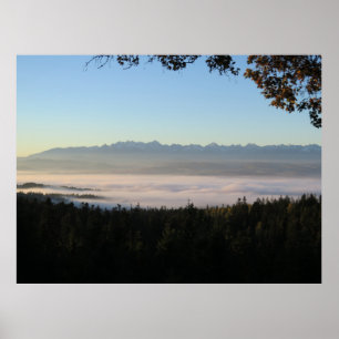 Póster Amanecer sobre Tatras