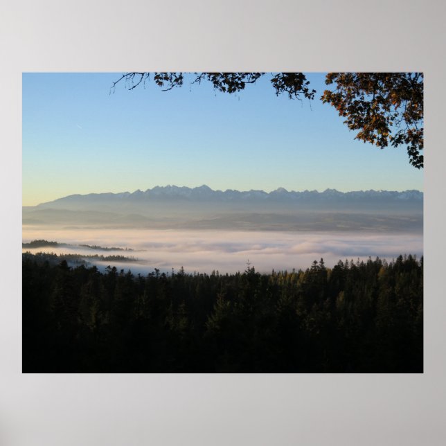 Póster Amanecer sobre Tatras (Frente)