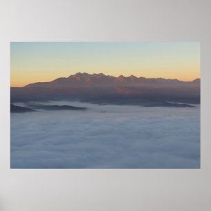 Póster Amanecer sobre Tatras