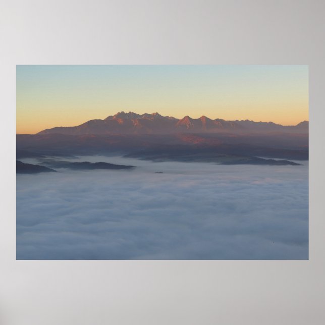 Póster Amanecer sobre Tatras (Frente)