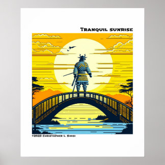 Póster Amanecer tranquilo