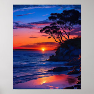 Póster Amanecer tropical