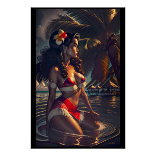 Póster Amanecer tropical