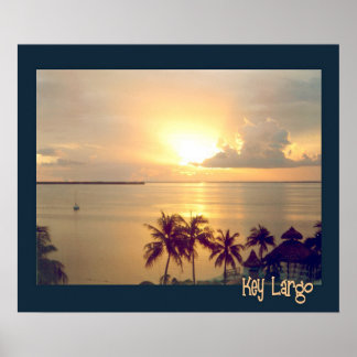Póster Amanecer tropical