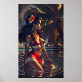 Póster Amanecer tropical