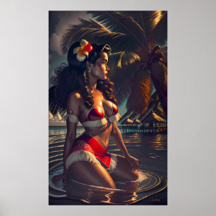 Póster Amanecer tropical