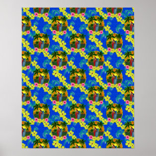 Póster Amanecer tropical