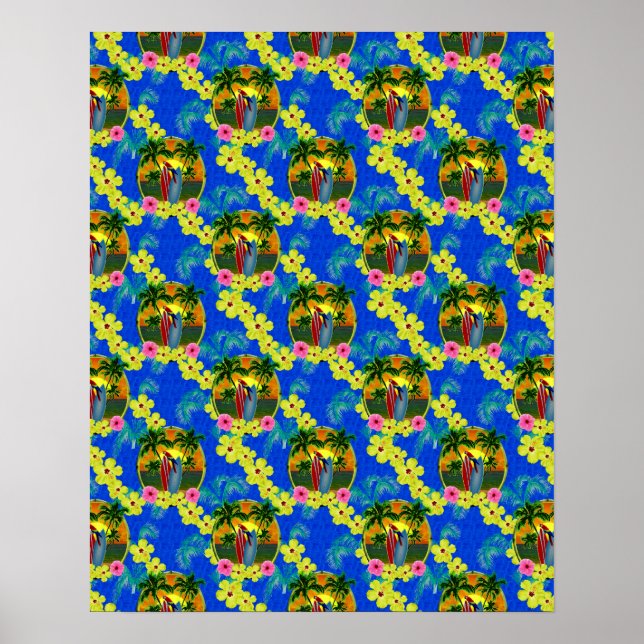 Póster Amanecer tropical (Frente)