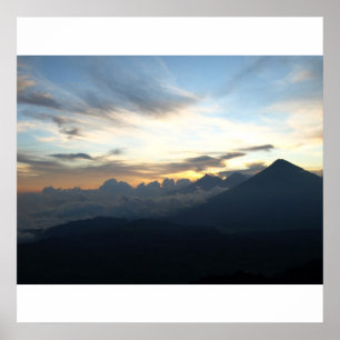 Póster Amanecer volcánico
