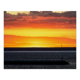 Póster Amanecer y atardecer