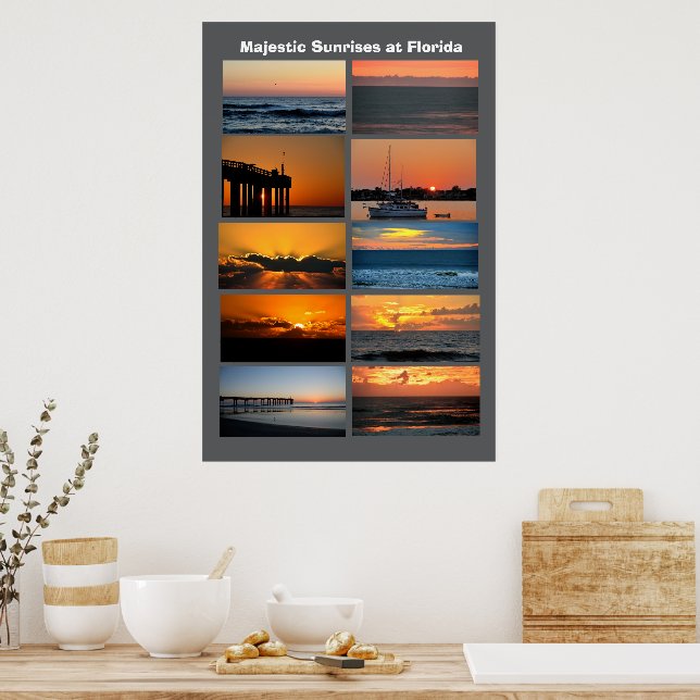 Póster Amaneceres majestuosos en Florida (Cocina)