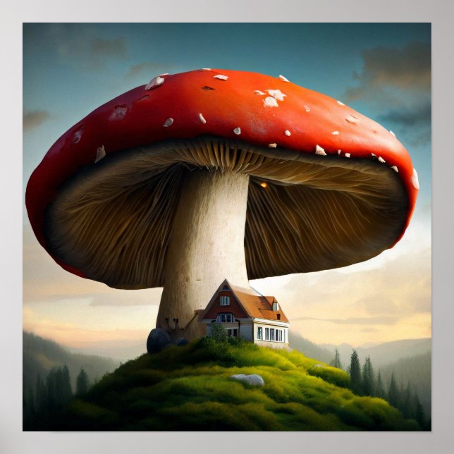 Póster Amanita Muscaria Homestead (Frente)