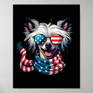Póster Amante Crestado Bandera De Ee. Uu. 4 De Julio Patr