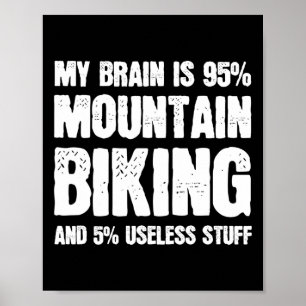 Póster Amante de bicicleta de montaña Mtb ciclismo de mon