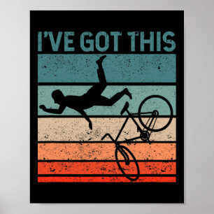 Póster Amante de bicicletas de montaña divertido Mtb cicl