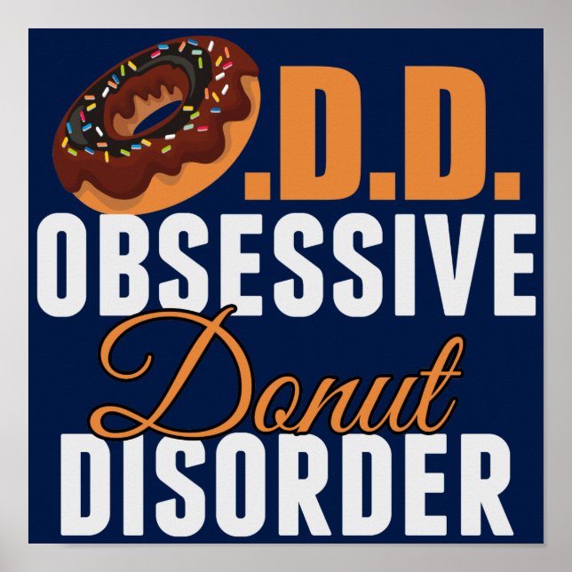 Póster Amante de Donas Divertidas (Frente)