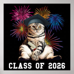 Póster Amante de gatos de la promoción de 2026