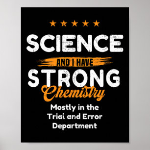 Póster Amante de la ciencia con química emocional ~ diver