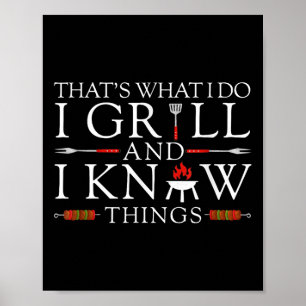 Póster Amante De La Comida A La Parrilla Eso Es Lo Que Ha