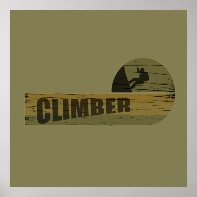 Póster amante de la escalada (Frente)
