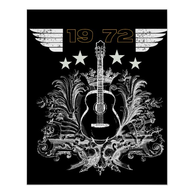 Póster amante de la guitarra (Anverso)