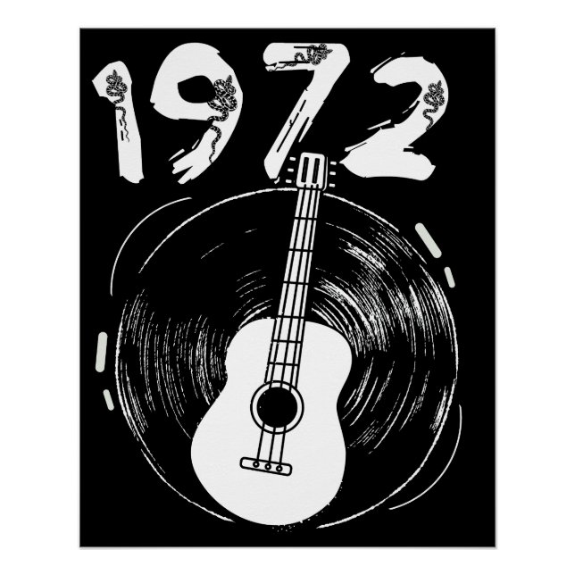 Póster amante de la guitarra (Anverso)