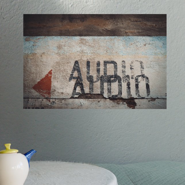 Póster Amante de la música audiófilo estilo loft de temát (Subido por el creador)