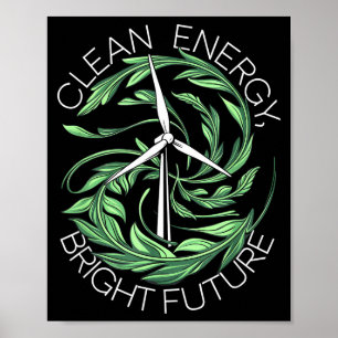 Póster Amante de la naturaleza Día de la Tierra Energía l