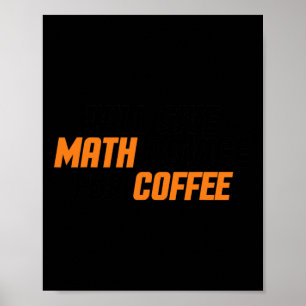 Póster Amante de las matemáticas, profesor, divertido dar