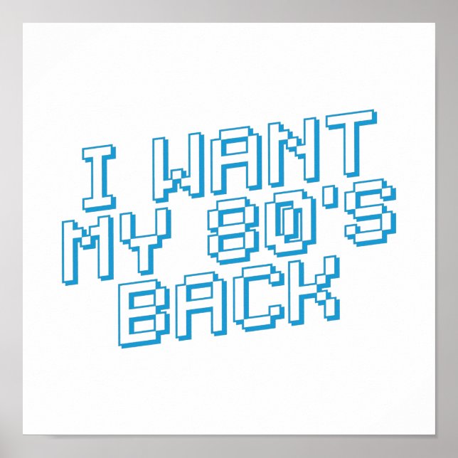 Póster Amante de los años 80 (Frente)