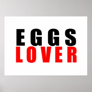 Póster Amante de los huevos