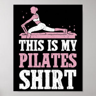 Póster Amante de Pilates Mujeres Pilates Contrology Yoga 