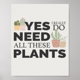 Póster Amante de plantas