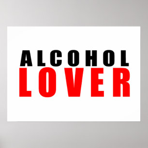 Póster Amante del alcohol