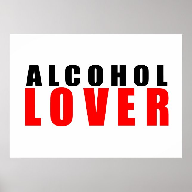 Póster Amante del alcohol (Frente)