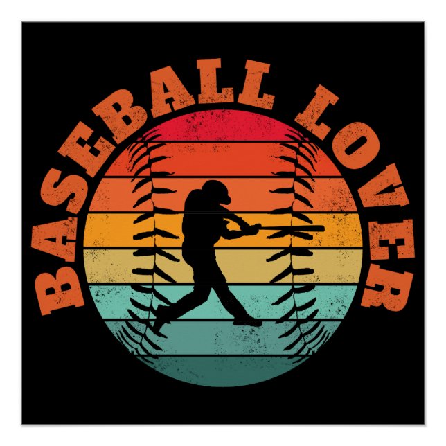 Póster Amante del béisbol (Anverso)