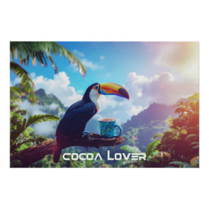 PÓSTER AMANTE DEL CACAO - TUCÁN