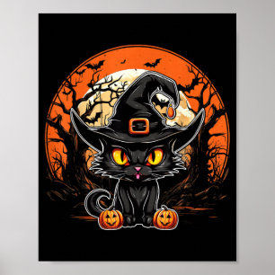 Póster Amante del gato negro - Gato negro fantasma espelu