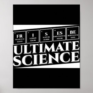 Póster Amante del Hobby del Disco de Golf de Ciencia Defi