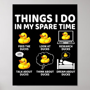 Póster Amante del pato de tiempo libre