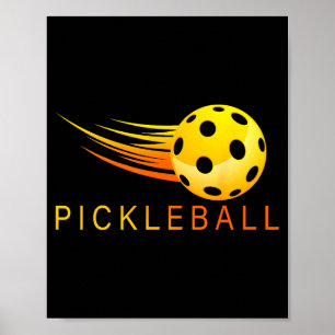 Póster Amante del pickleball jugador de pickleball paddle