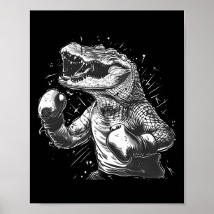 Póster Amante del Pulpo Boxeador Criatura del Mar Océano 