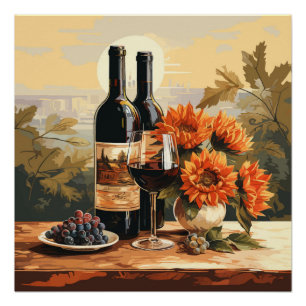 Póster Amante del vino