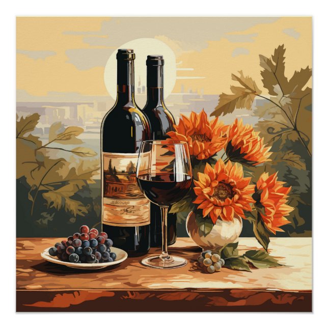 Póster Amante del vino (Anverso)