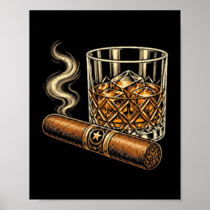 Póster Amante Divertido De Cigarros Estaré En El Patio Tr