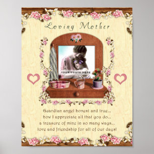 Póster Amante madre 8x10 fotograma personalizado