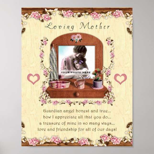 Póster Amante madre 8x10 fotograma personalizado (Frente)