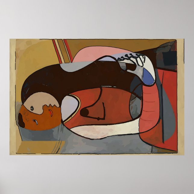 Póster Amantes abstractos, (Frente)
