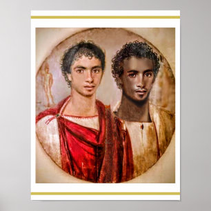 Póster Amantes de Fayum... Periodo romano Egipto