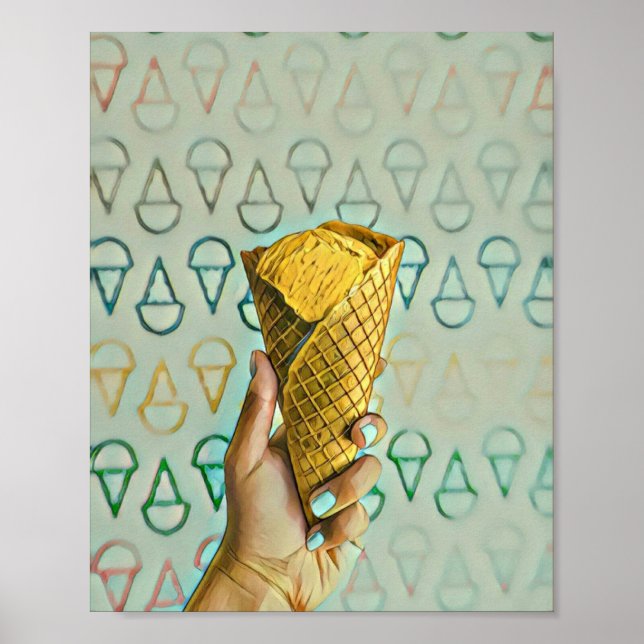 Póster Amantes de helados de verano (Frente)